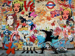 Bouquet of Love by Uri Dushy - Mixed Media on Aluminium sized 79x59 inches. Available from Whitewall Galleries